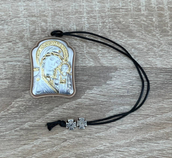 Казанская БМ-Ангел Хранитель, подвеска 2х сторонняя 30х40