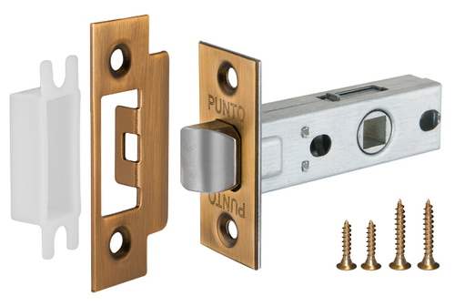 Защелка врезная Пунто L 45-8 CF, цвет кофе (гарантия - 12 месяцев)