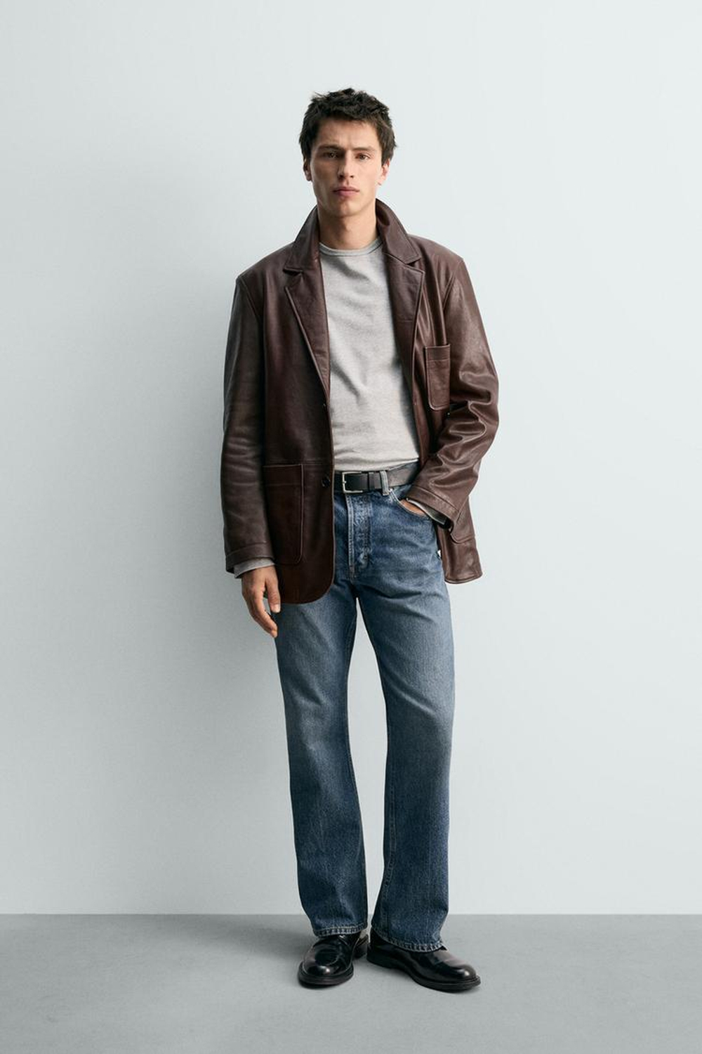 ZARA ДЖИНСЫ STRAIGHT BOOTCUT, ЗЕЛЕНОВАТО-СИНИЙ