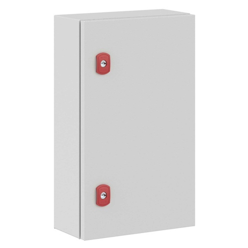 Навесной металлический влагозащищенный шкаф ST 500x300x150мм с монтажной платой IP66 DKC R5ST0531