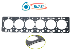Прокладка ГБЦ дв. WEICHAI WP7 а/м МАЗ-5440, SHACMAN, SHAANXI (металопакет чёрный, OE: 610800040023) RUATI