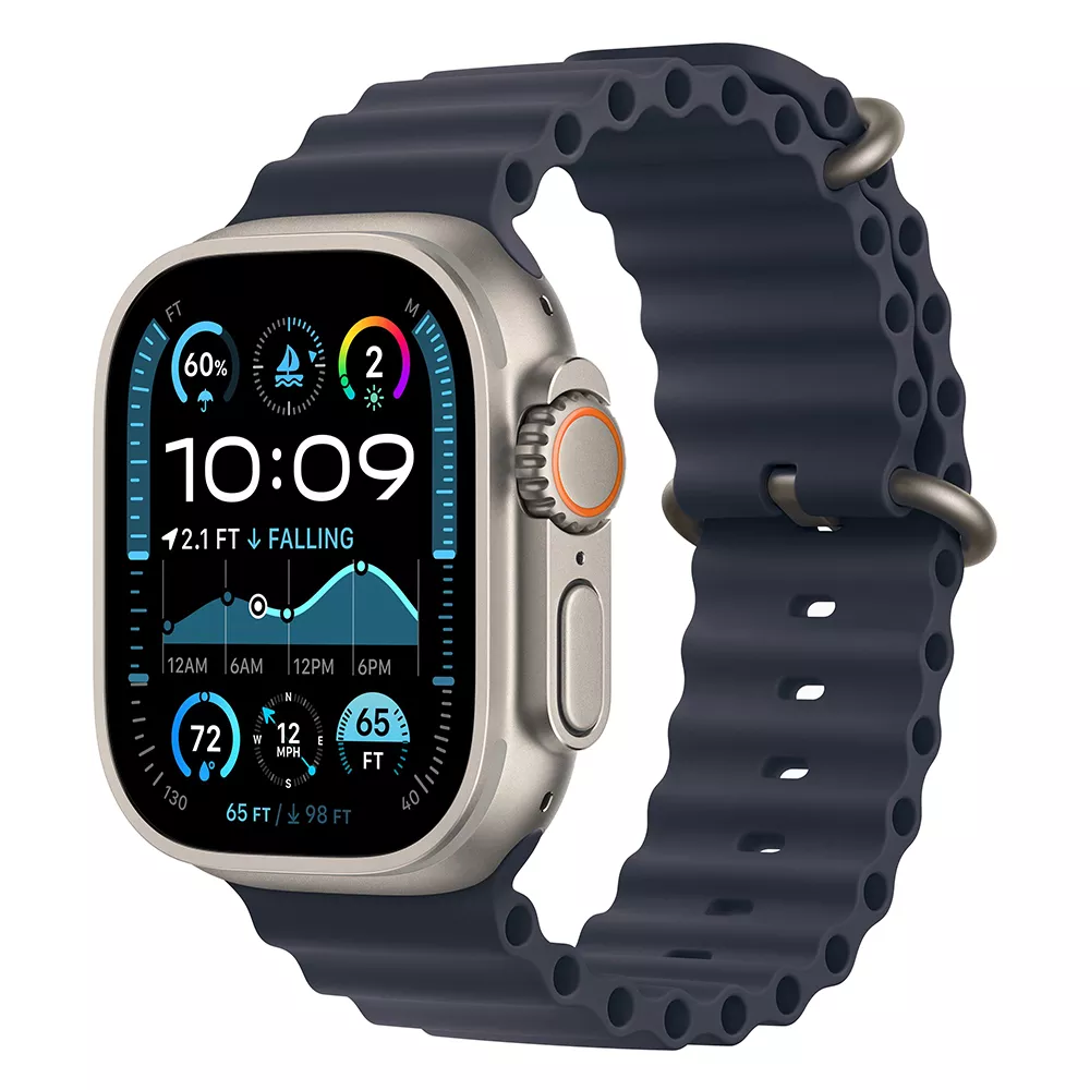 Умные часы Apple Watch Ultra 2 49mm Natural Ti Navy Ocean Band (MX4D3)