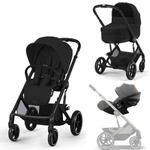 Коляска Cybex Balios S Lux BLK 2025 Cloud G i-Size Lava Grey 3 в 1 Moon Black