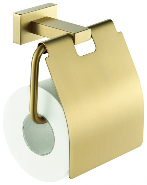 5009-S Держатель для туалетной бумаги с крышкой (Мат. Золото) ViEiR  (40/1шт)