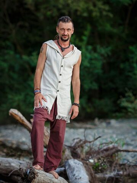 Мужские штаны (бордово-коричневый)