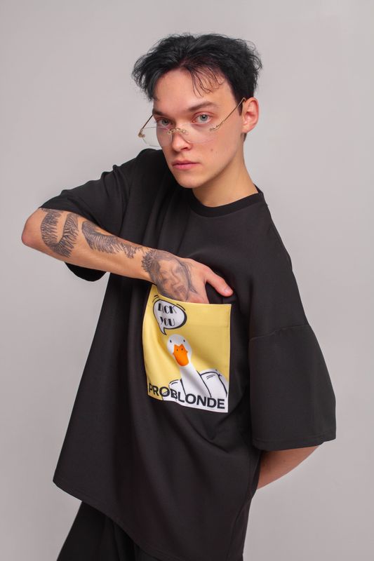 ФУТБОЛКА NUMERO 1 MEN с карманом print Duck