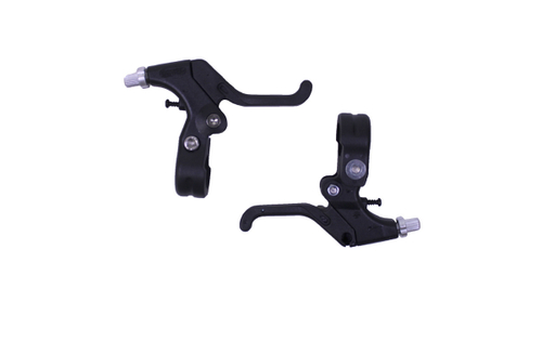 Ручки тормозные POWER, под "два пальца", пластик, черные