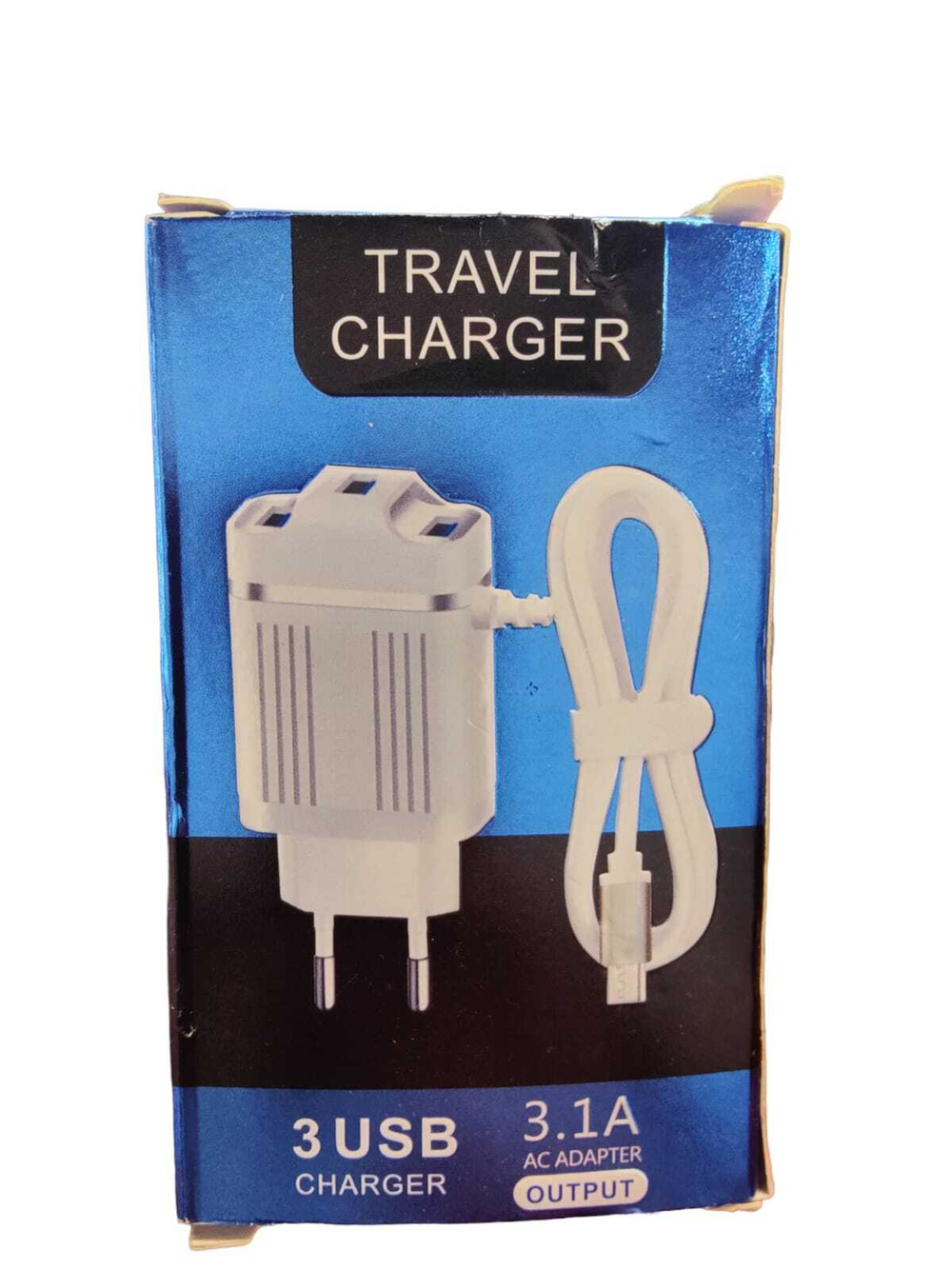 Сетевой адаптер питания TREVEL ADAPTER 3USB 3.1A (белый)