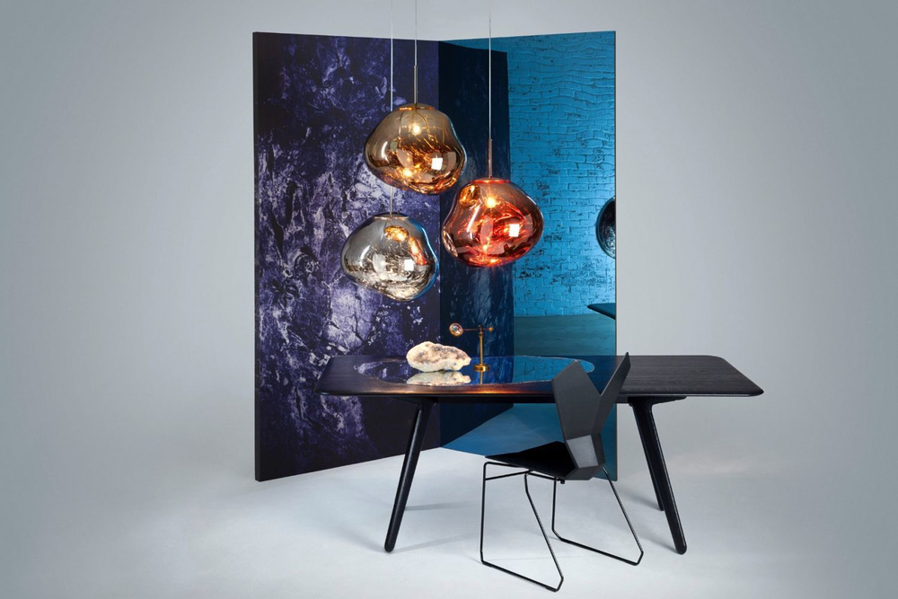 Подвесной дизайнерский светильник  MELT by Tom Dixon (золотой)