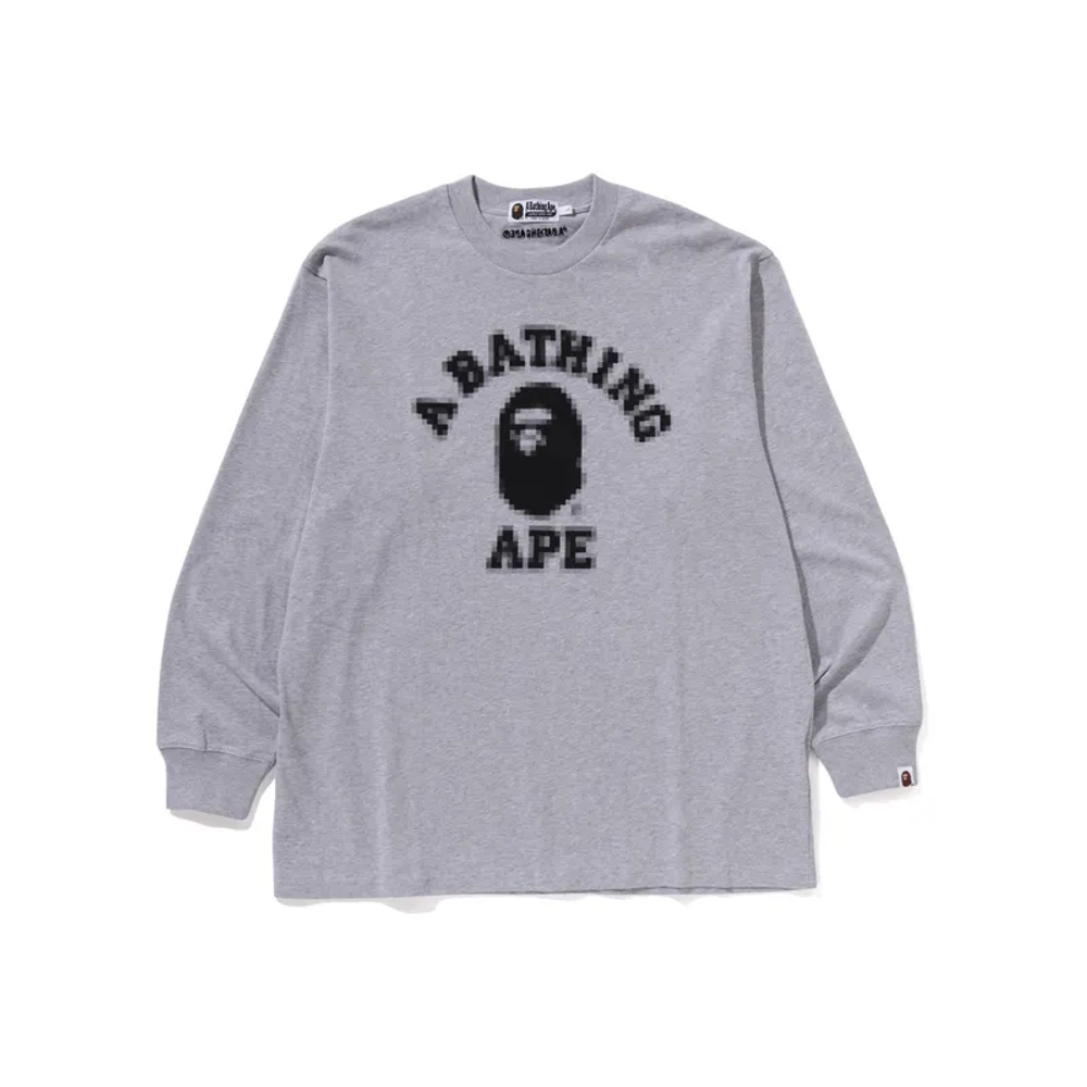 A Bathing Ape College Relaxed Fit L S Tee