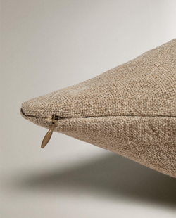 Zara Home наволочка декоративная из льна, светло-бежевый · 1170/007