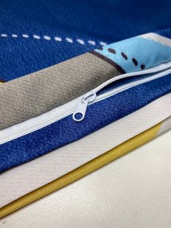 Постельное белье полисатин Simple House "Geometria" 2-спальный на молнии Наволочка 50х70 см 2 шт Простынь 240х215 см Пододеяльник 175х215 см