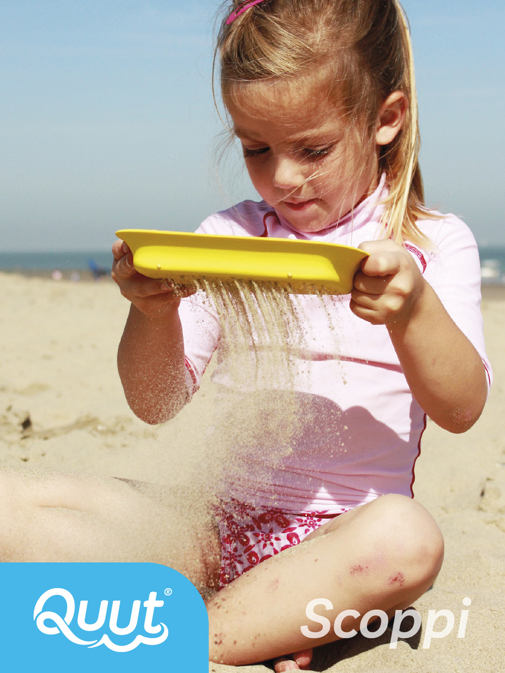 Детская лопата для песка и снега с ситом Scoppi