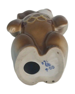 Фарфоровая статуэтка "Олимпийский мишка" Полонное ЗХК