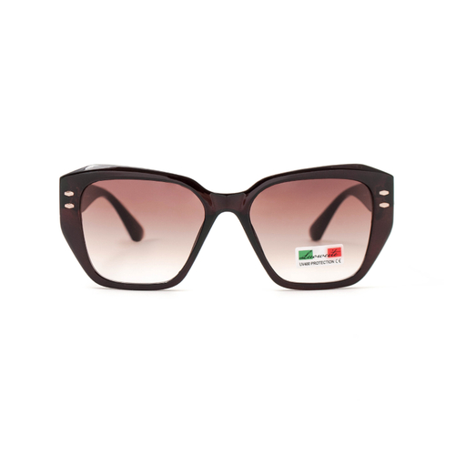 Солнцезащитные очки LUOWEITE 2231 C2 бабочка тёмно-коричневые