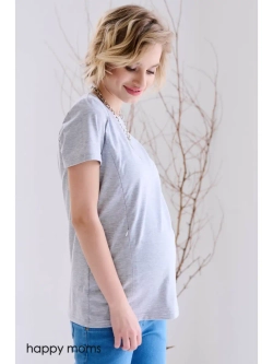 Футболка для беременных и кормящих мам