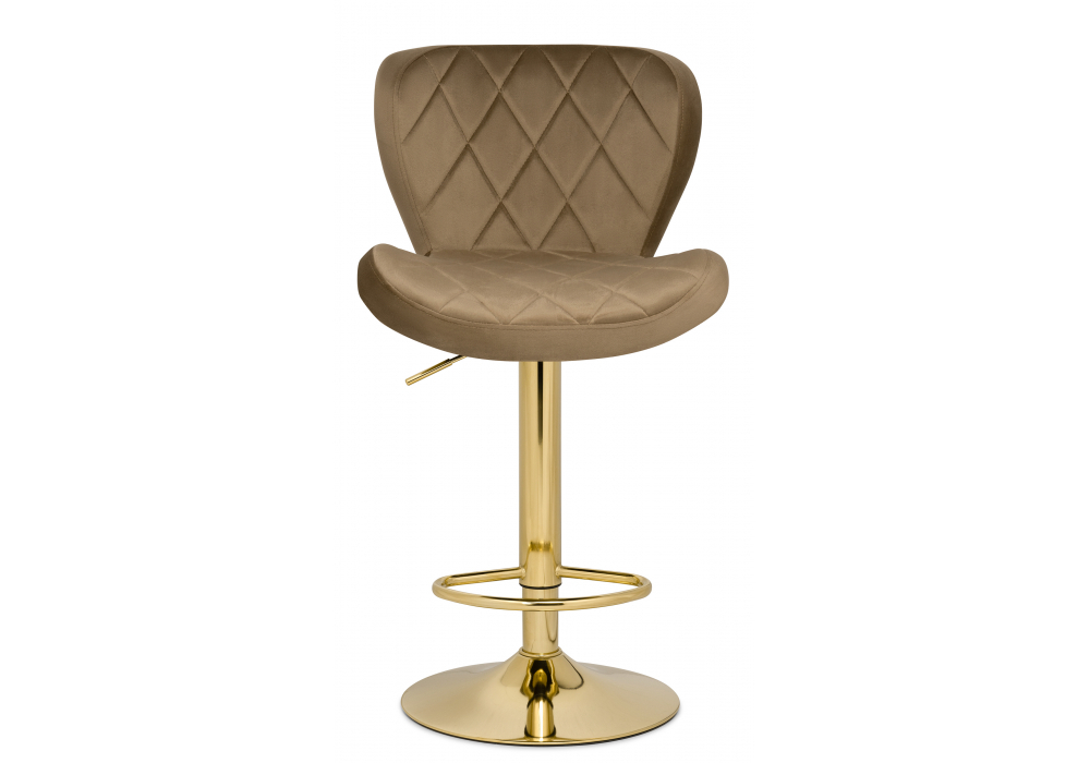 Барный стул Woodville Porch dark beige, golden