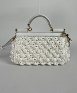 Сумка Dolce&Gabbana Small Sicily Raffia Crochet