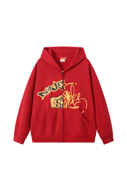 Худи DONSMOKE Split-Print Zip Hoodie