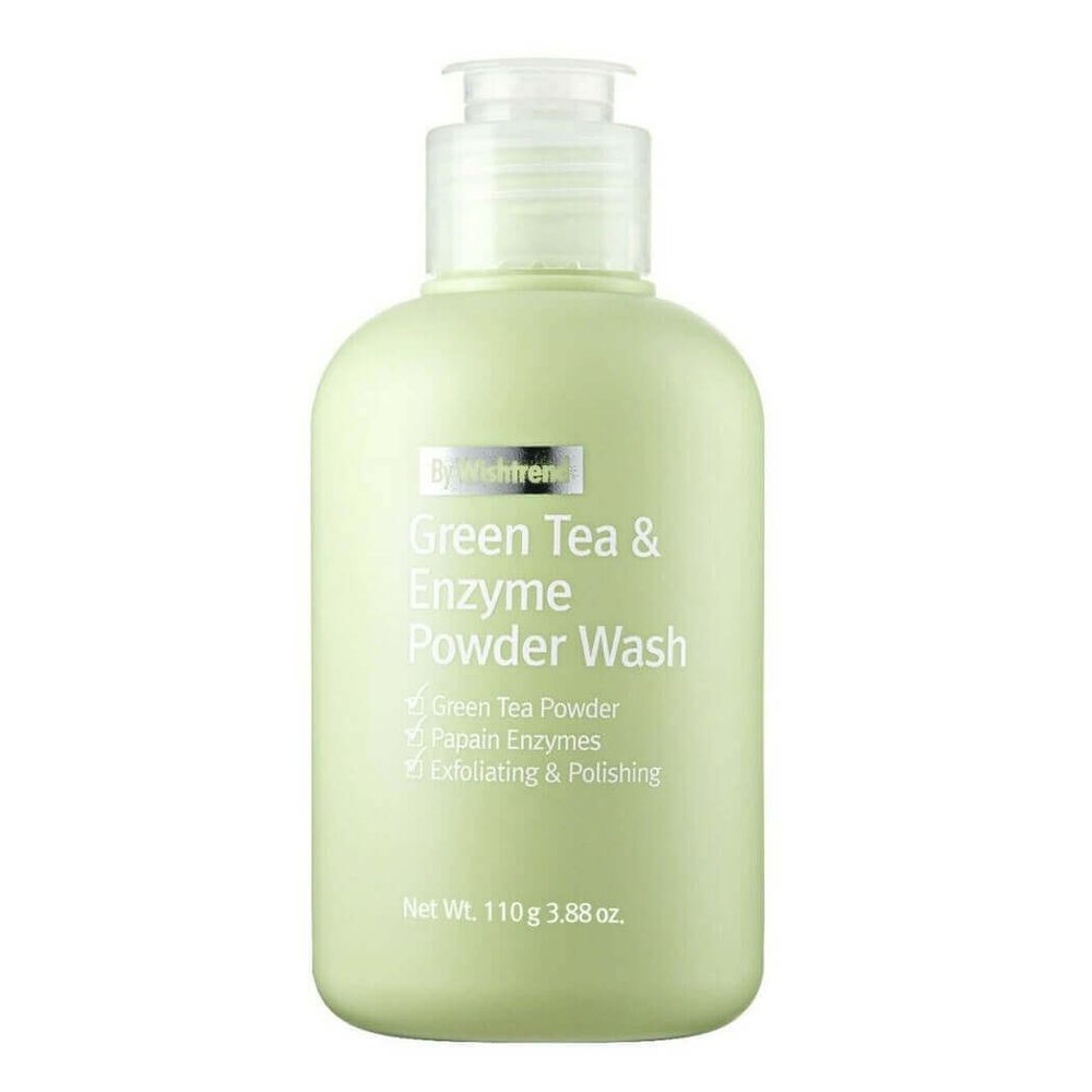 Энзимная пудра для умывания с зеленым чаем By Wishtrend Green Tea & Enzyme Powder Wash 110 г
