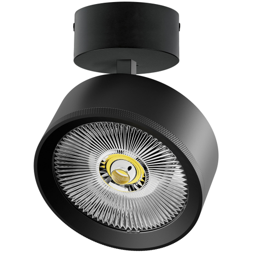 A5737SO Светильник ALTA PRO накладной LED 35W 3230LM 36G ЧЕРНЫЙ 3000K с накл. чашей (215737 + 215017 + 215010-35)