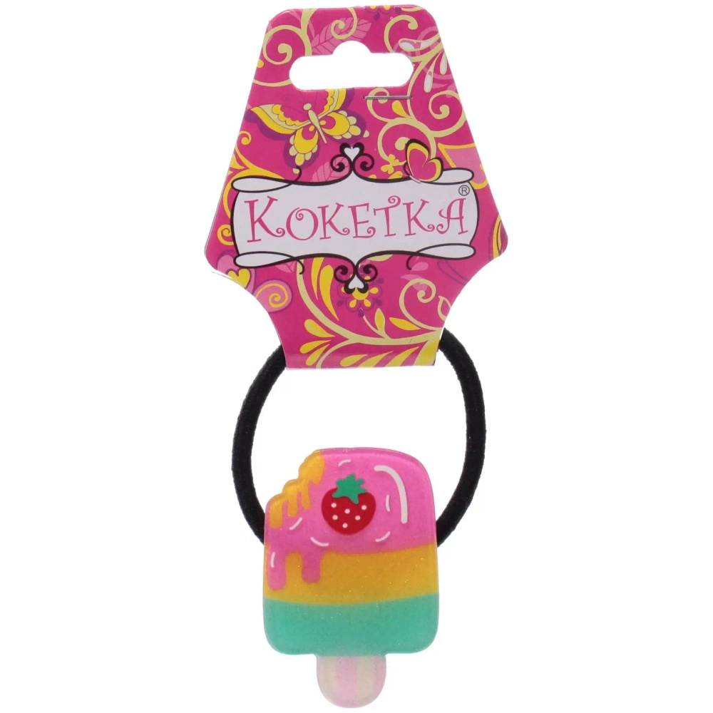 Резинка для волос 1 шт детская «Juiciness- Мороженое», микс 6 цветов, d- 4 см