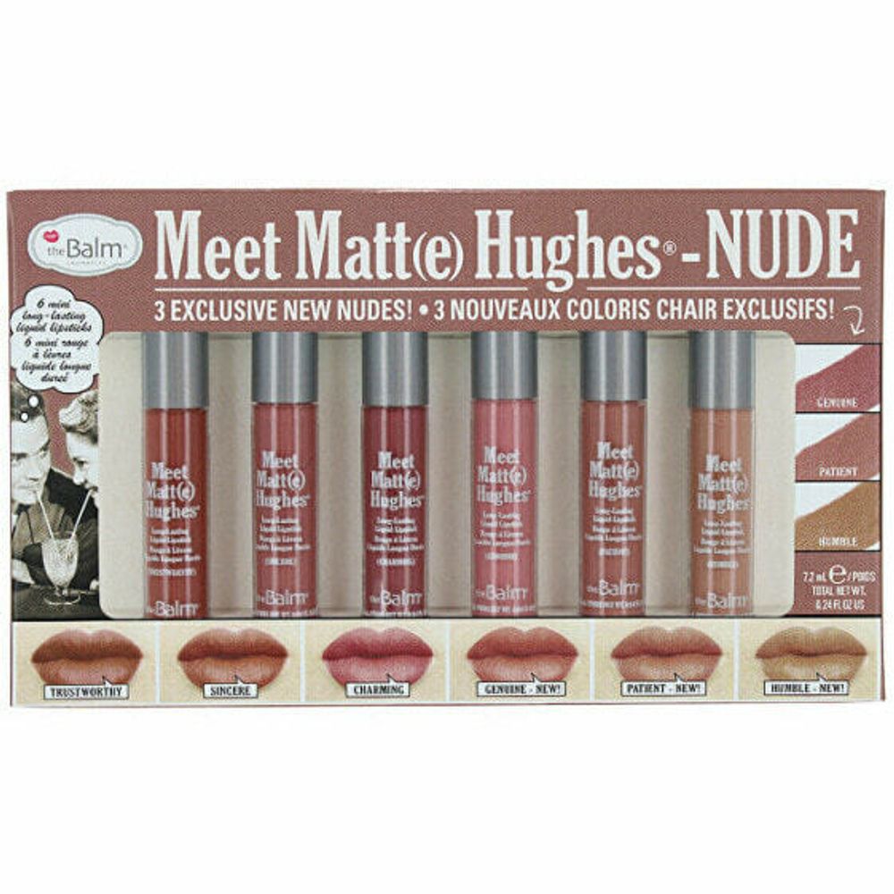 Губная помада  Set of 6 long-lasting liquid lipsticks Meet Matte Hughes - Nude # 8