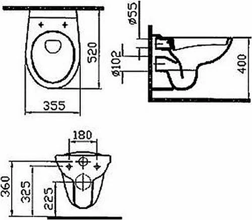 Унитаз Vitra Norm Fit 9773B099-7207 с инсталляцией, с крышкой микролифт, белый, кнопка хром