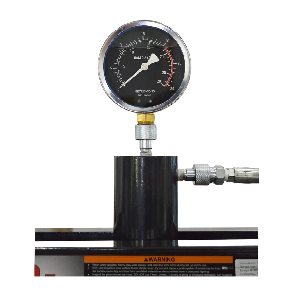 WDK-HP201F Пресс гидравлический напольный с педалью и манометром, 20 т