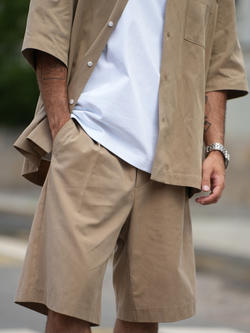 Шорты широкие | camel