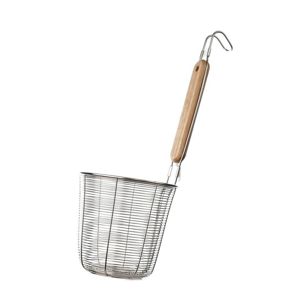 Сито 12 см стрейнер дуршлаг для лапши h 32 см нерж. с дерев. ручкой P.L. Proff Cuisine