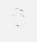 кольцо заяц с эмалью