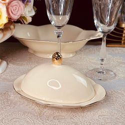 Lenardi 205-567 Масленка МИРАЖ в под.уп.(х18)Фарфор