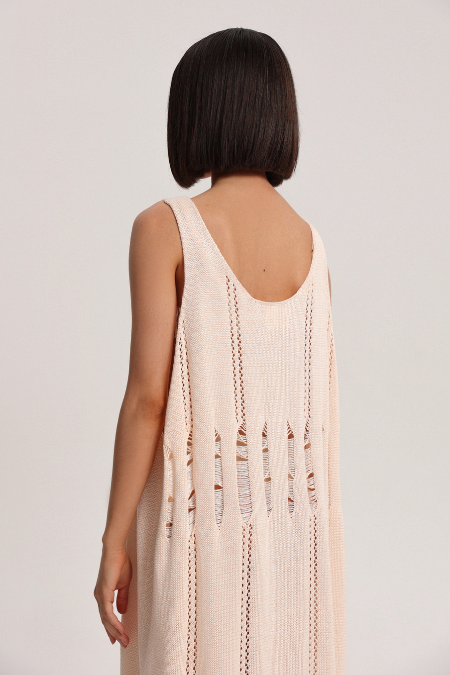 Платье-майка вязаное