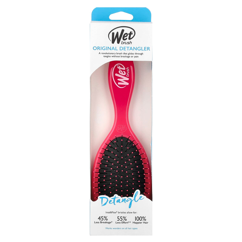 Wet Brush, Оригинальная расческа для распутывания волос, розовая, 1 щетка