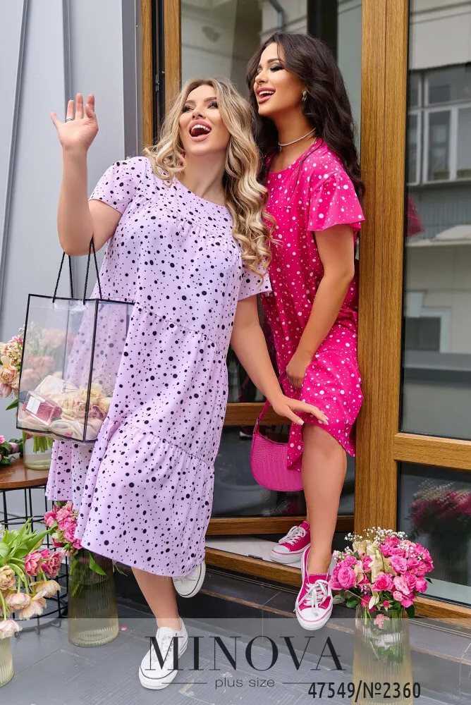 Платье 2360-пудра Minova