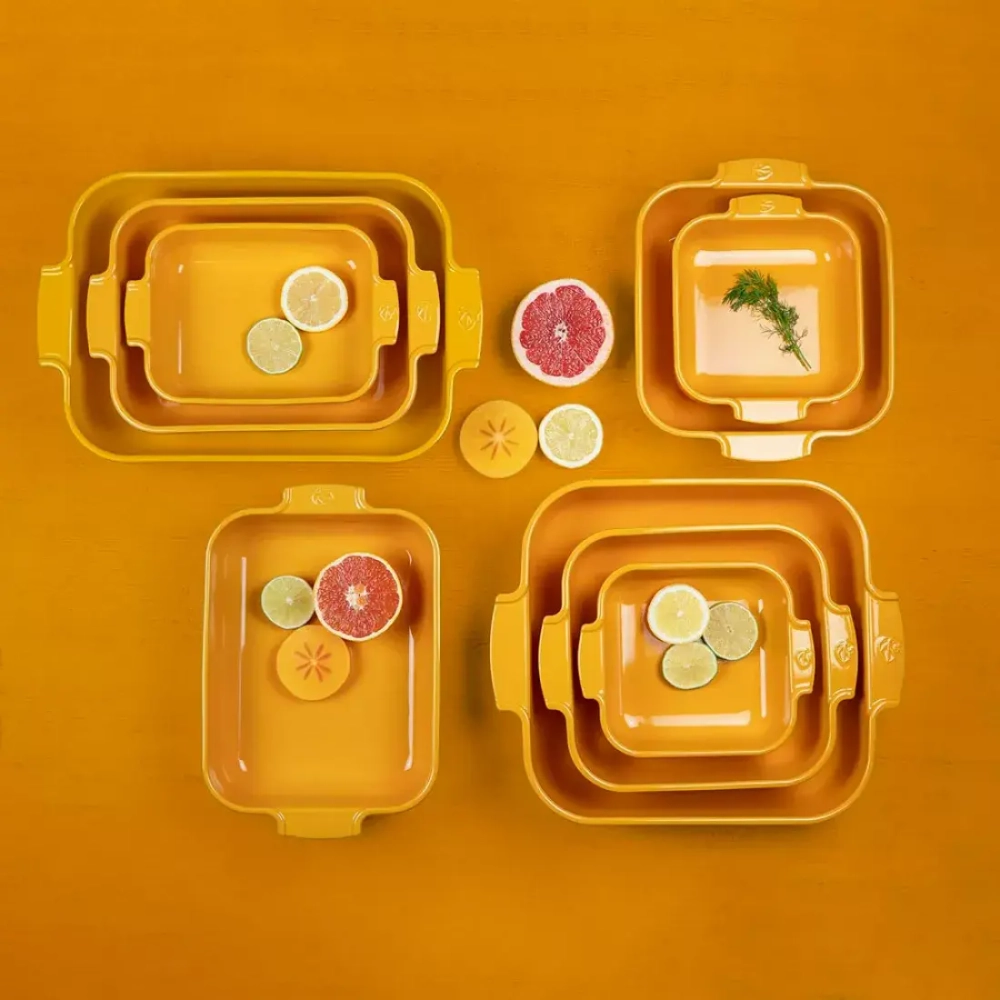 Форма для запекания прямоугольная Peugeot Saffron Yellow