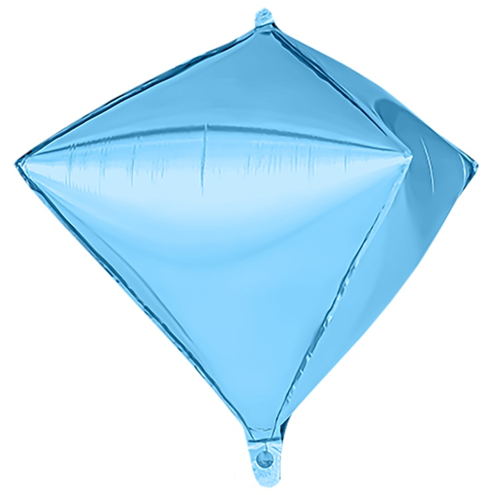 Шар фольгированный Ромб 3D 66 см (Голубой)