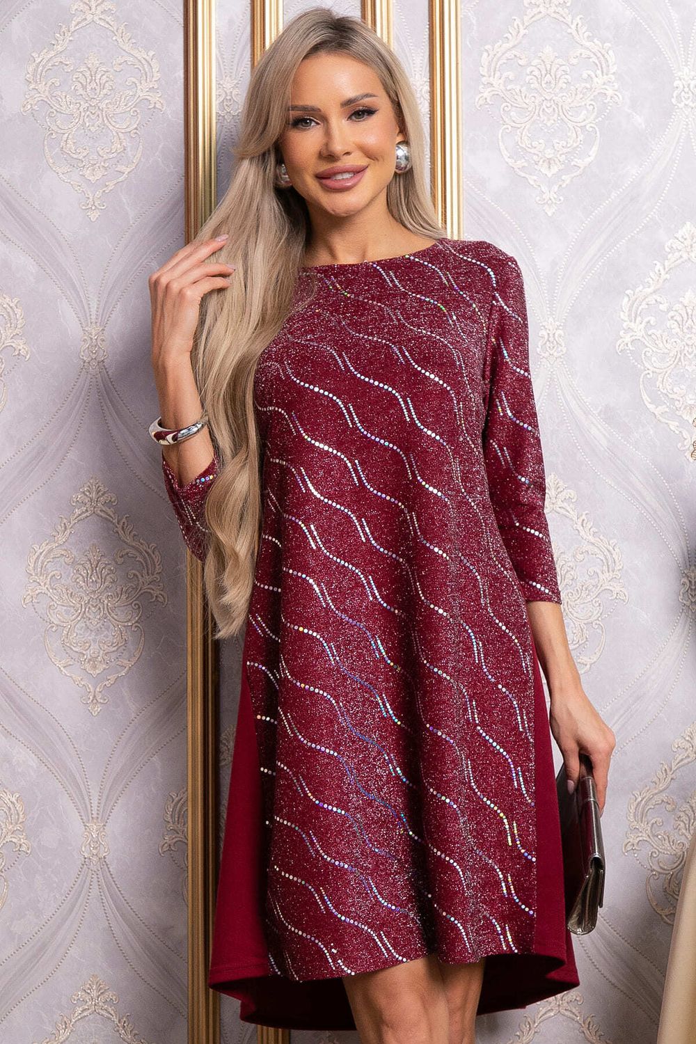 Платье Леди Элегант (темно-красное) П14827-10М LT Collection