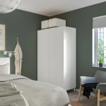 Платяной шкаф - IKEA PLATSA/FONNES  / ПЛАТСА/ФОННЕС ИКЕА, 120x57x191 см, белый