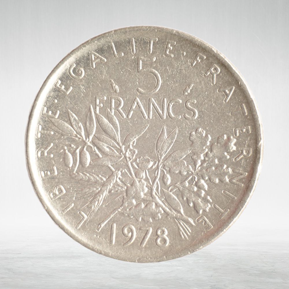 France, 5 Francs 1978 - Signature "O. Roty", VF