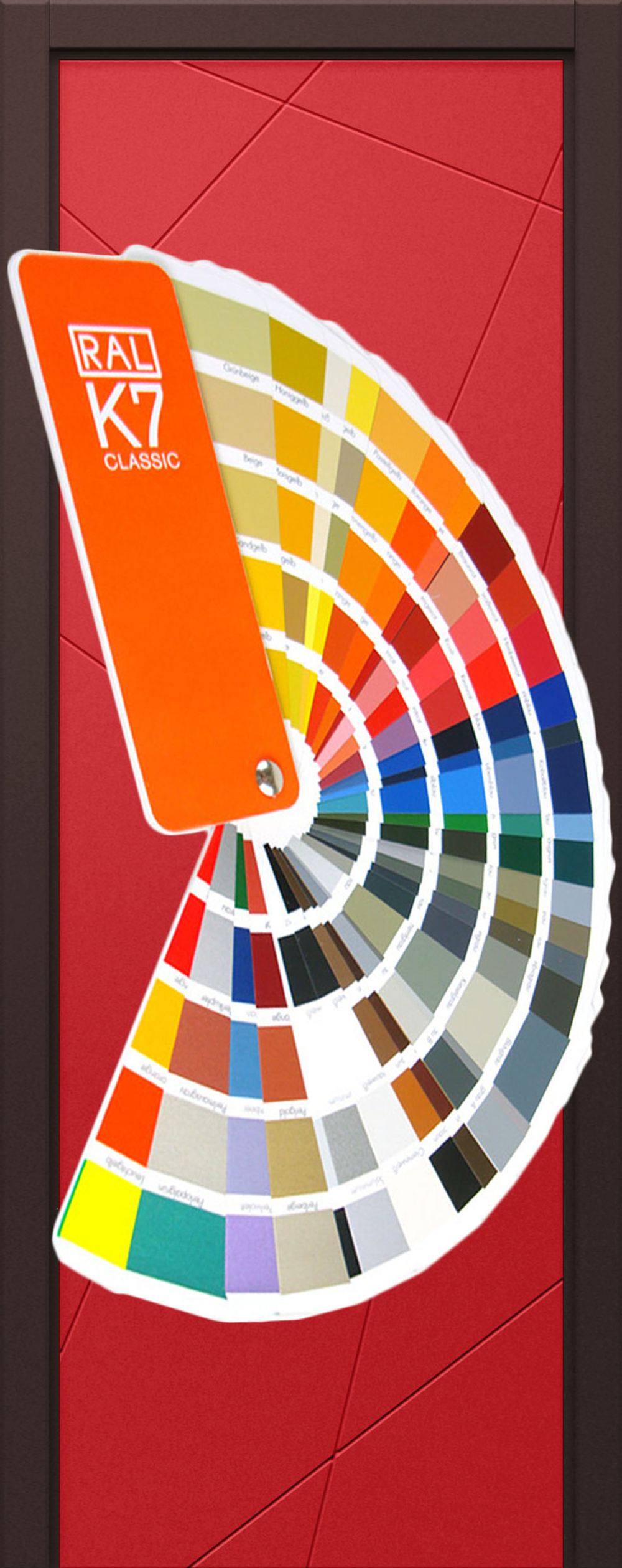 Дверь влагостойкая пластиковая KAPELLI multicolor Ф7А Цвета на заказ по системе RAL + коробка