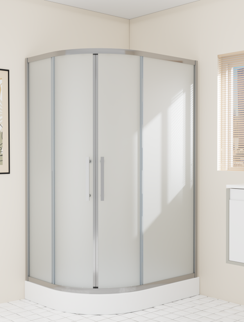 Душевой уголок Esbano ESUGR8027AR 120x80x200 Полукруглая цвет хром