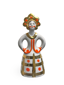 Фарфоровая статуэтка "Матрешка-невеста" Дулево