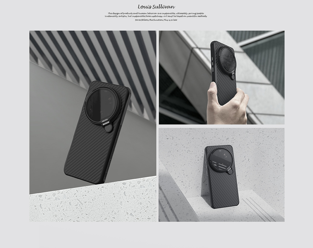 Чехол из карбона с поддержкой MagSafe от Nillkin для Xiaomi 15 Ultra, серия CarboProp Magnetic (версия с прозрачной крышкой)