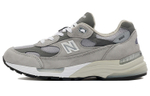 New Balance NB 992 retro pigskin fabric, artificial leather, shock absorption, non-slip, wear-resistant, wrapping support, lightweight low-cut casual running shoes for men and women with the same style of Yuanzu gray American products