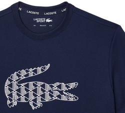 Мужская теннисная футболка Lacoste Ultra Dry Pique Tennis T-Shirt - небесный