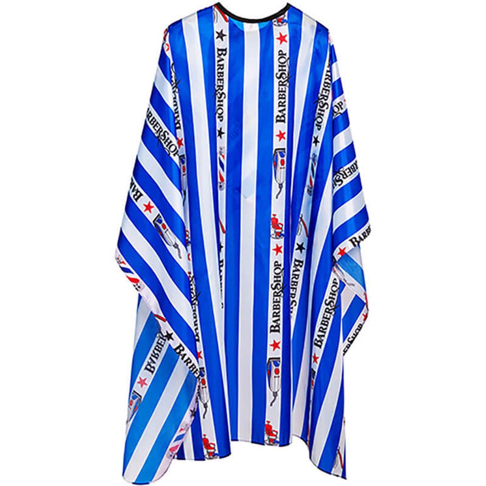 Парикмахерская накидка Harizma, 140х160см, синяя в полоску (h10878B)