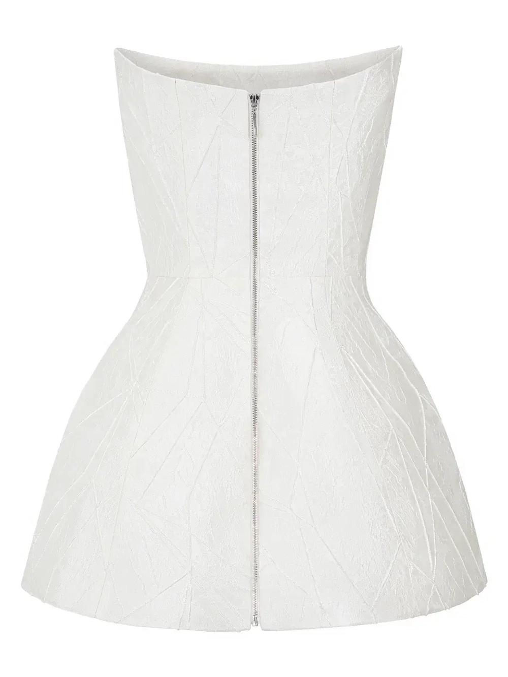 Платье корсет с баской из жатки