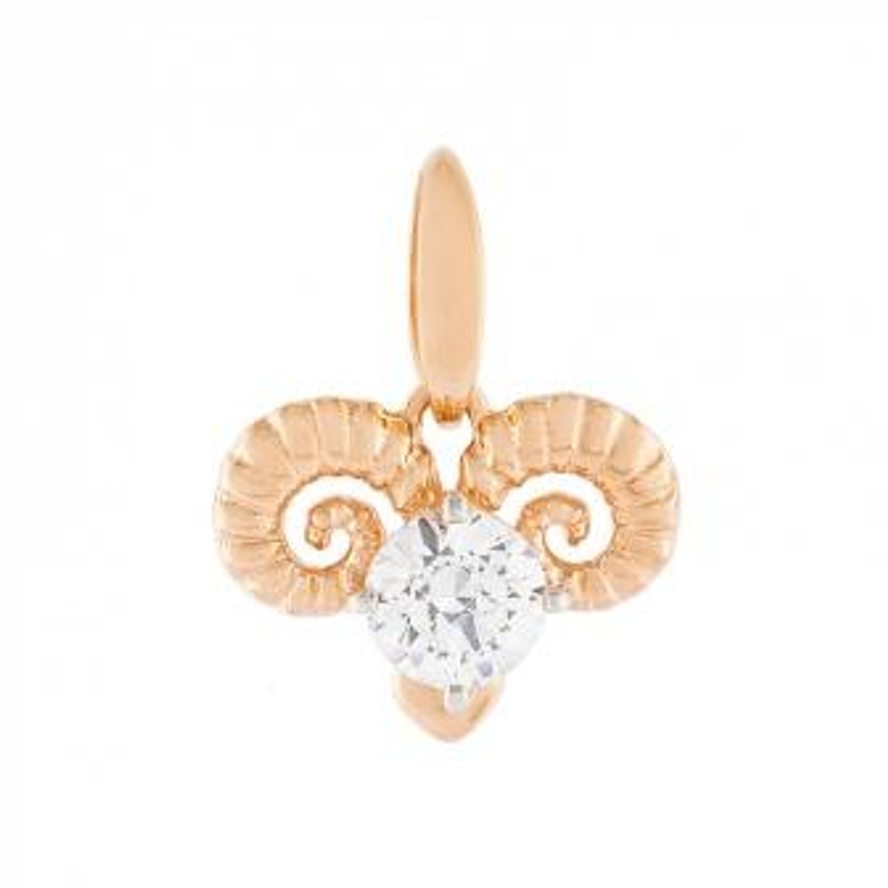 Подвеска из золота с фианитами